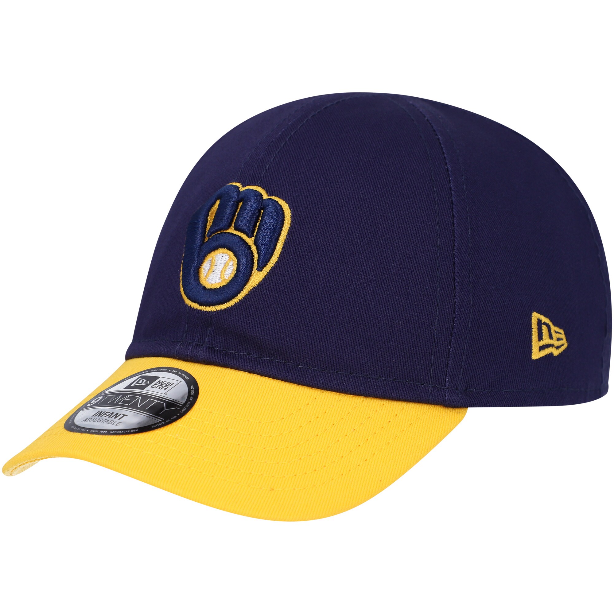 infant milwaukee brewers new era navy team color my first 9twenty flex hat | Milwaukee Brewers Hats MLB Hats & Jerseys Collection