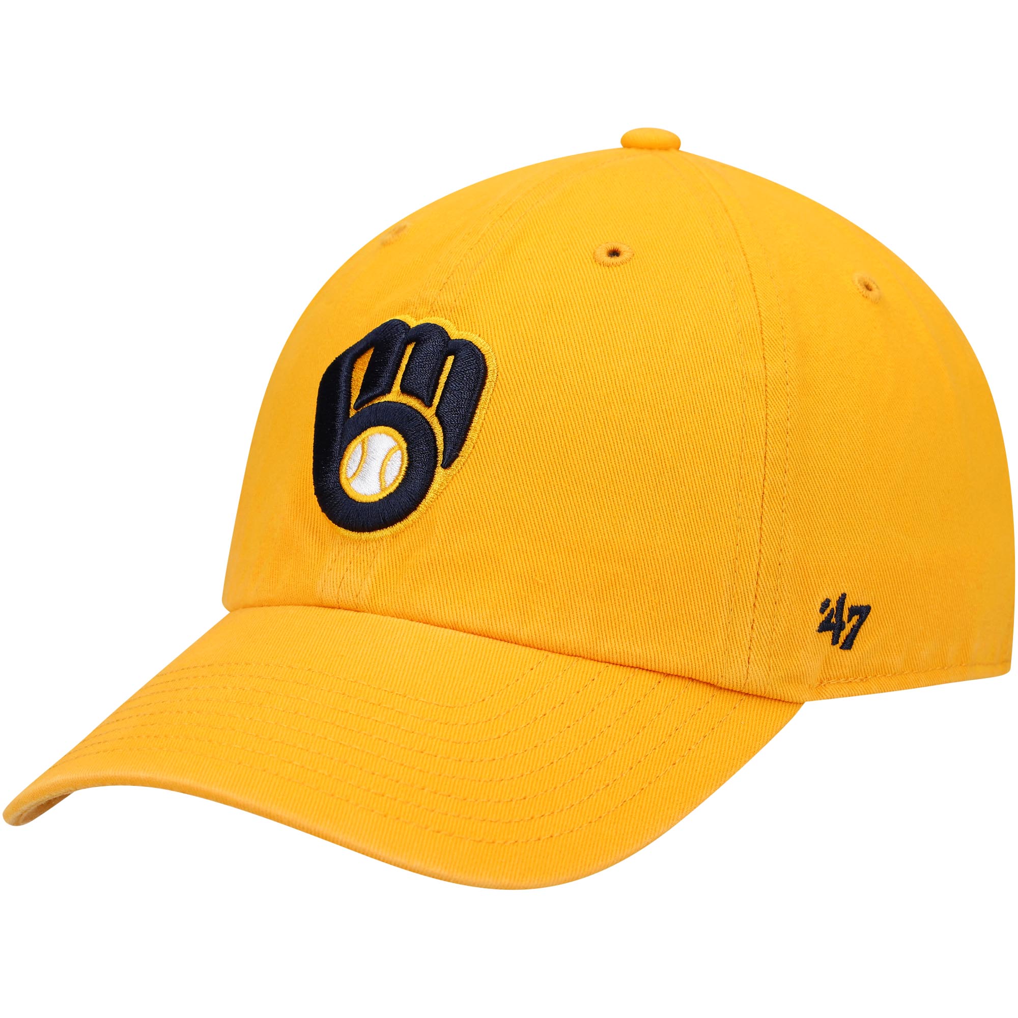 mens milwaukee brewers 47 gold clean up adjustable hat | Milwaukee Brewers Hats MLB Hats & Jerseys Collection