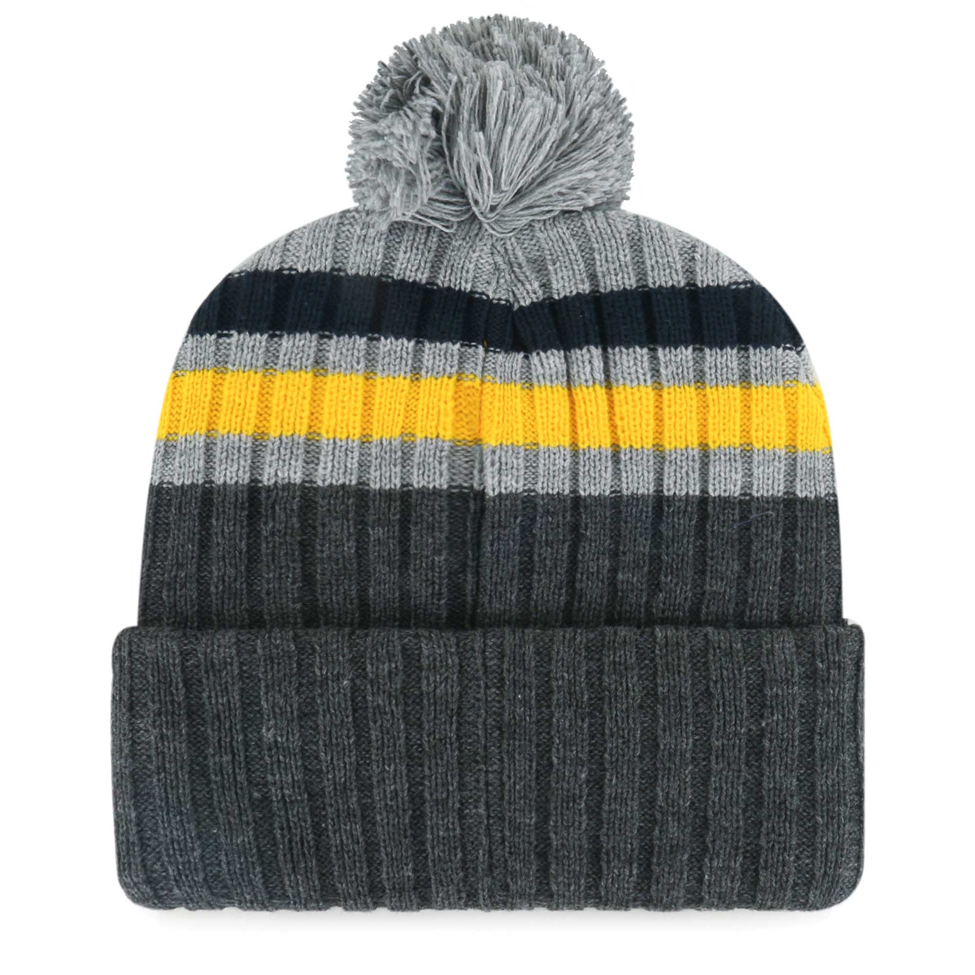 mens milwaukee brewers 47 gray stack cuffed knit hat with pom | Milwaukee Brewers Hats MLB Hats & Jerseys Collection