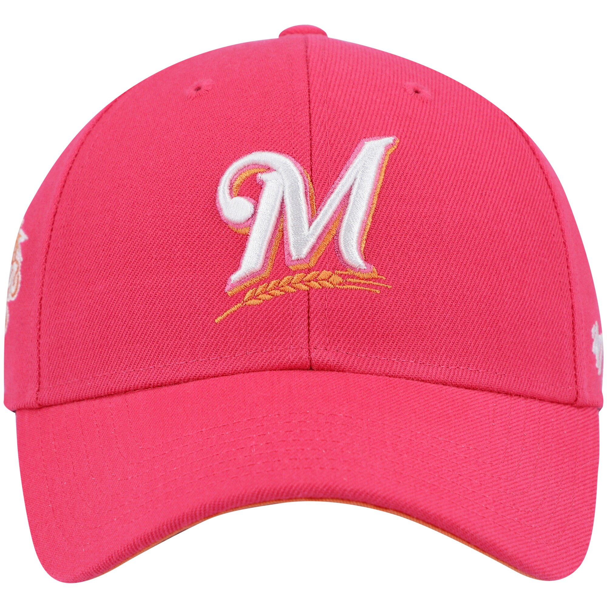 mens milwaukee brewers 47 magenta 2002 mlb all-star game mango undervisor mvp snapback hat | Milwaukee Brewers Hats MLB Hats & Jerseys Collection