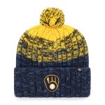 mens milwaukee brewers 47 navy cascade cuffed knit hat with pom | Milwaukee Brewers Hats MLB Hats & Jerseys Collection