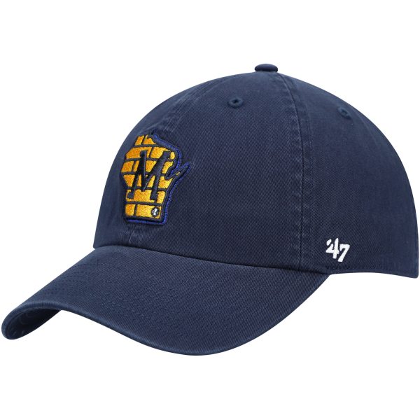 mens milwaukee brewers 47 navy clean up adjustable hat | Milwaukee Brewers Hats MLB Hats & Jerseys Collection