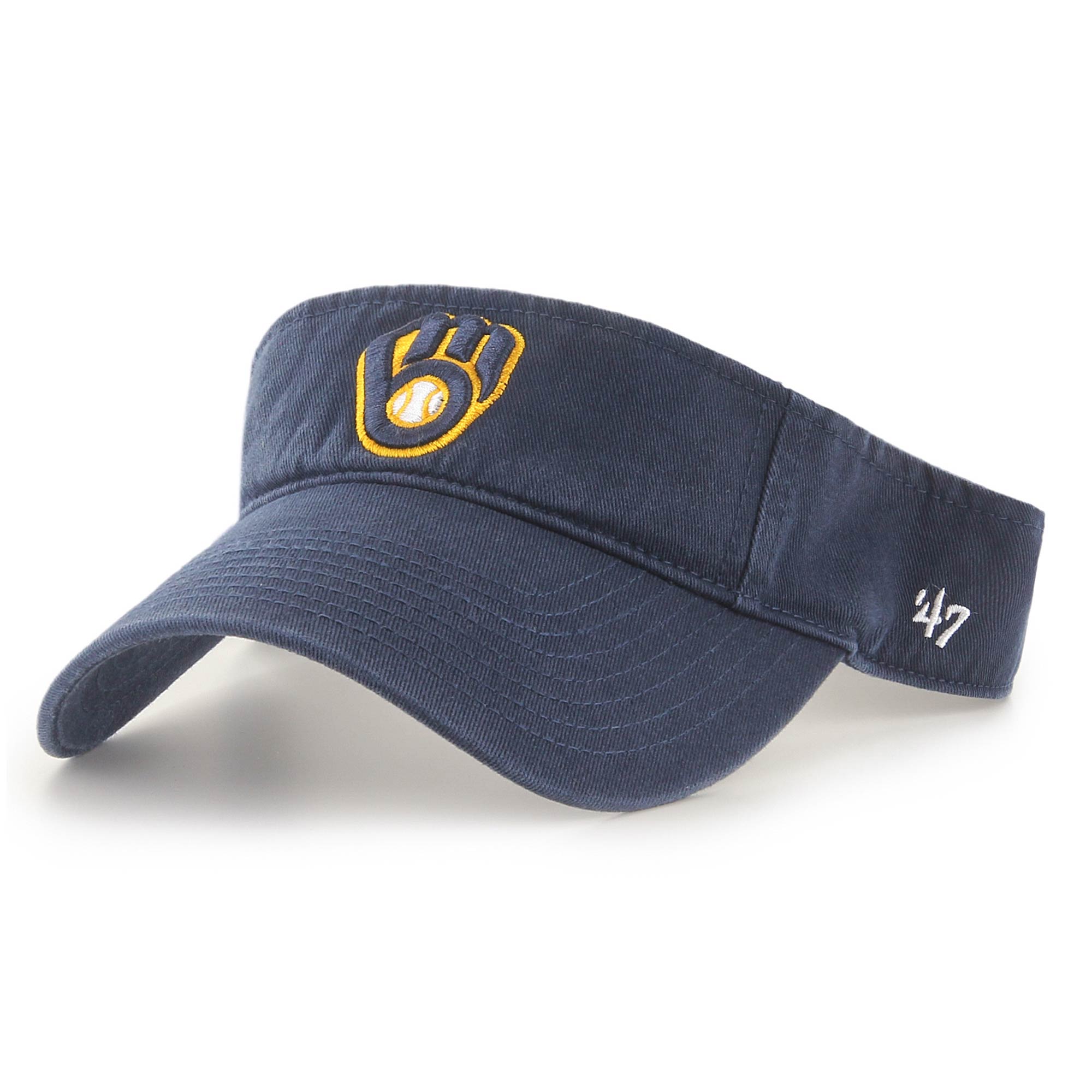 mens milwaukee brewers 47 navy clean up adjustable visor | Milwaukee Brewers Hats MLB Hats & Jerseys Collection