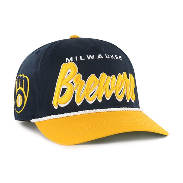 mens milwaukee brewers 47 navy dropshadow rope hitch adjustable hat | Milwaukee Brewers Hats MLB Hats & Jerseys Collection