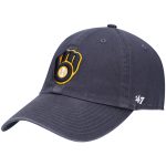 mens milwaukee brewers 47 navy heritage clean up adjustable hat | Milwaukee Brewers Hats MLB Hats & Jerseys Collection