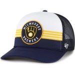 mens milwaukee brewers 47 navy lift off foam front mesh trucker adjustable hat | Milwaukee Brewers Hats MLB Hats & Jerseys Collection