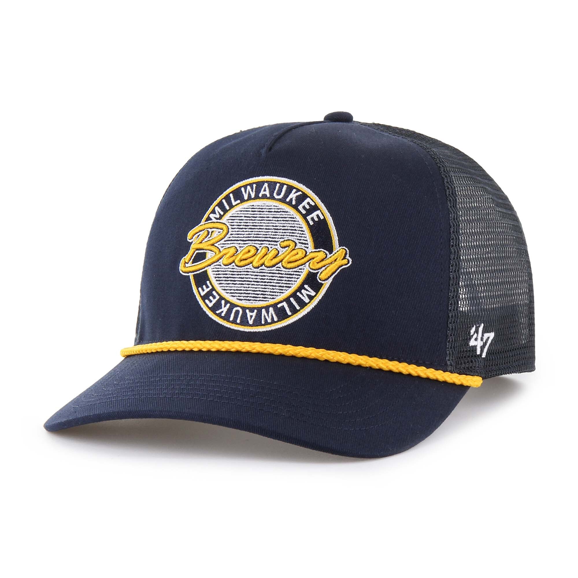 mens milwaukee brewers 47 navy promenade hitch adjustable hat | Milwaukee Brewers Hats MLB Hats & Jerseys Collection