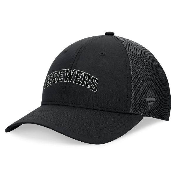 mens milwaukee brewers fanatics black spacer mesh flex hat | Milwaukee Brewers Hats MLB Hats & Jerseys Collection