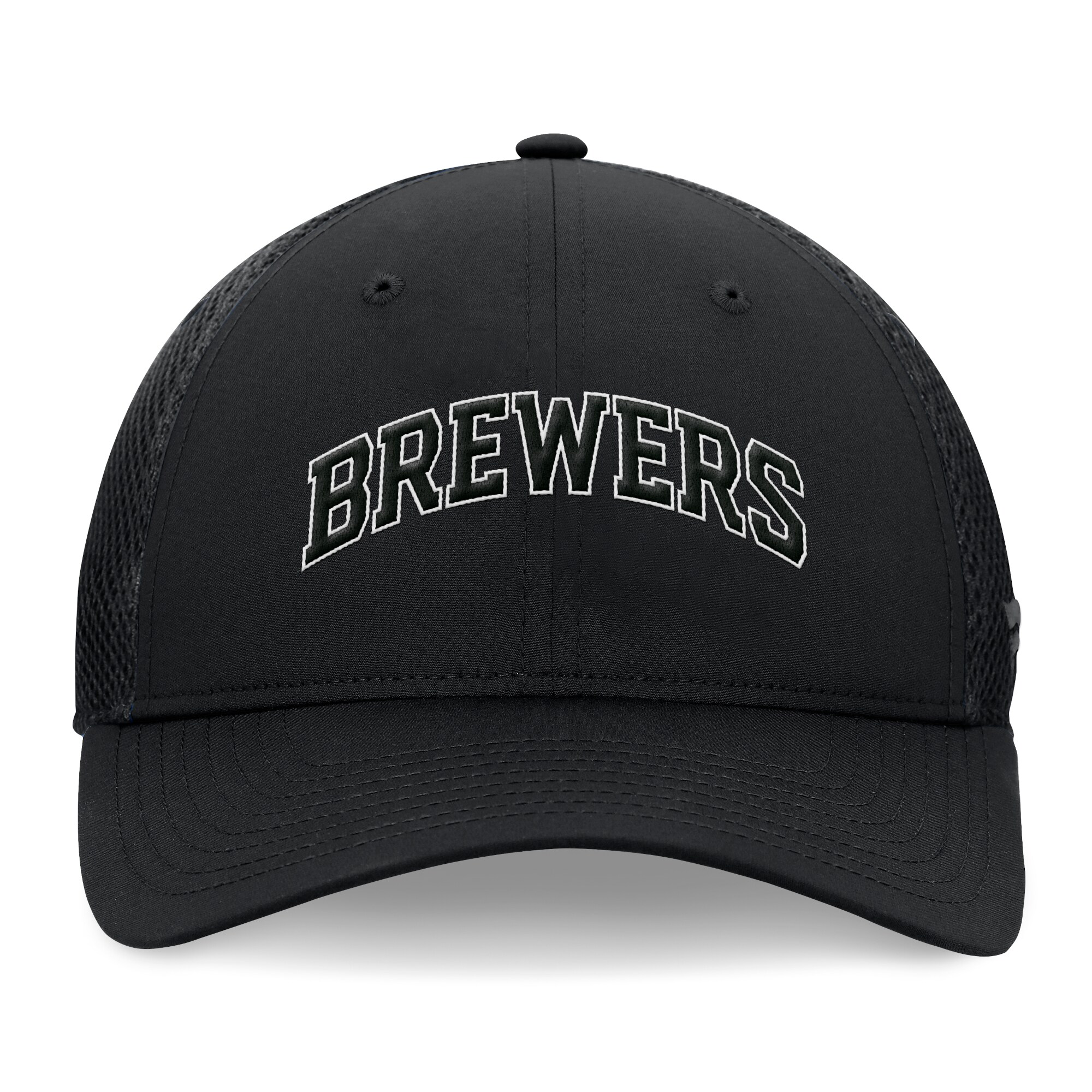 mens milwaukee brewers fanatics black spacer mesh flex hat | Milwaukee Brewers Hats MLB Hats & Jerseys Collection