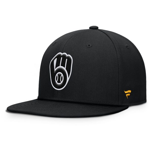 mens milwaukee brewers fanatics black walk-off bullpen snapback hat | Milwaukee Brewers Hats MLB Hats & Jerseys Collection