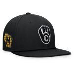 mens milwaukee brewers fanatics black walk-off bullpen snapback hat | Milwaukee Brewers Hats MLB Hats & Jerseys Collection