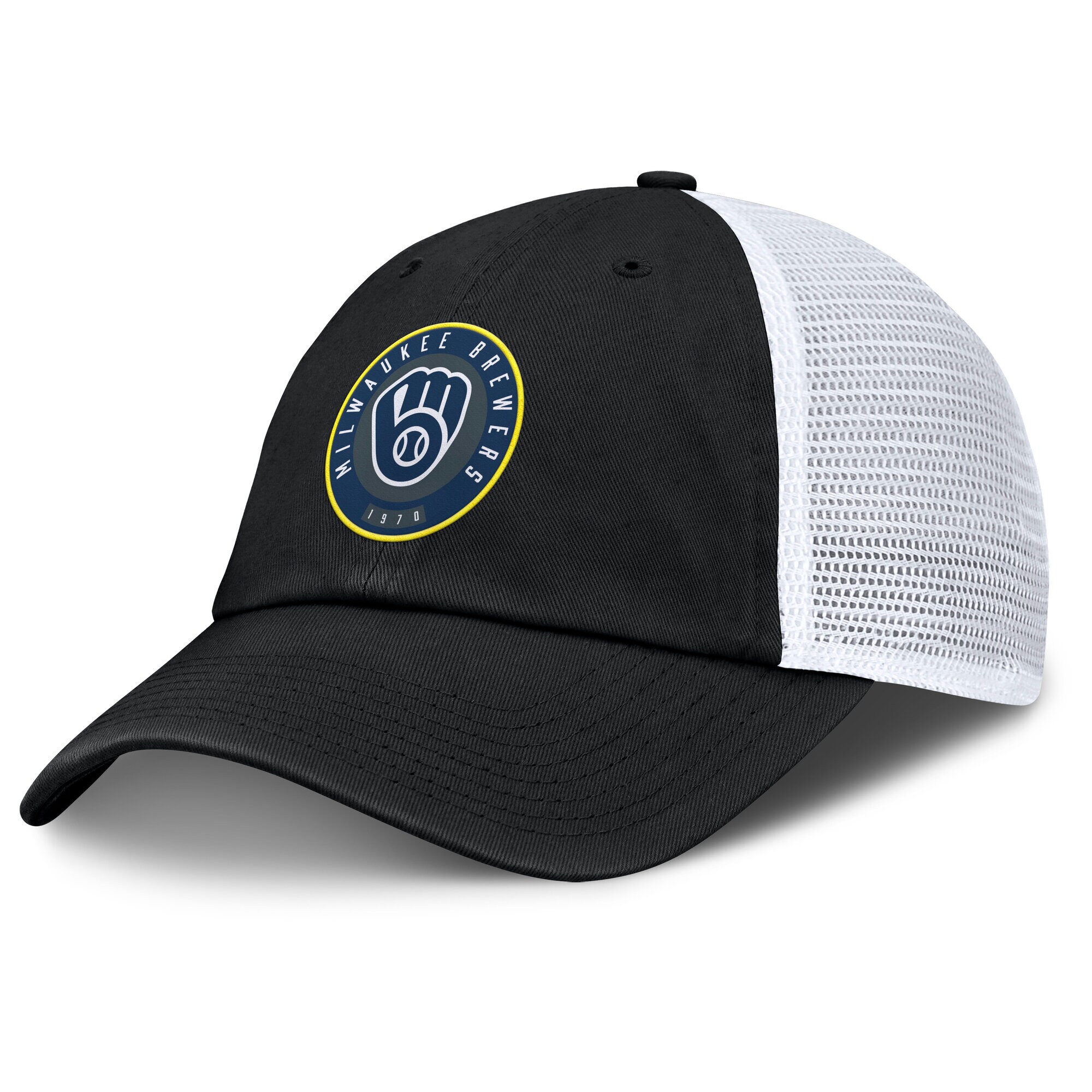 mens milwaukee brewers fanatics blackwhite averies adjustable hat | Milwaukee Brewers Hats MLB Hats & Jerseys Collection