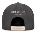 mens milwaukee brewers fanatics charcoal closer adjustable hat | Milwaukee Brewers Hats MLB Hats & Jerseys Collection
