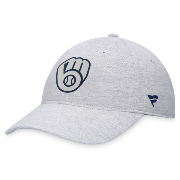 mens milwaukee brewers fanatics gray logo adjustable hat | Milwaukee Brewers Hats MLB Hats & Jerseys Collection