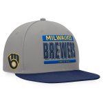 mens milwaukee brewers fanatics graynavy line drive two-tone snapback hat | Milwaukee Brewers Hats MLB Hats & Jerseys Collection