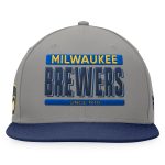 mens milwaukee brewers fanatics graynavy line drive two-tone snapback hat | Milwaukee Brewers Hats MLB Hats & Jerseys Collection