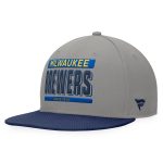 mens milwaukee brewers fanatics graynavy line drive two-tone snapback hat | Milwaukee Brewers Hats MLB Hats & Jerseys Collection