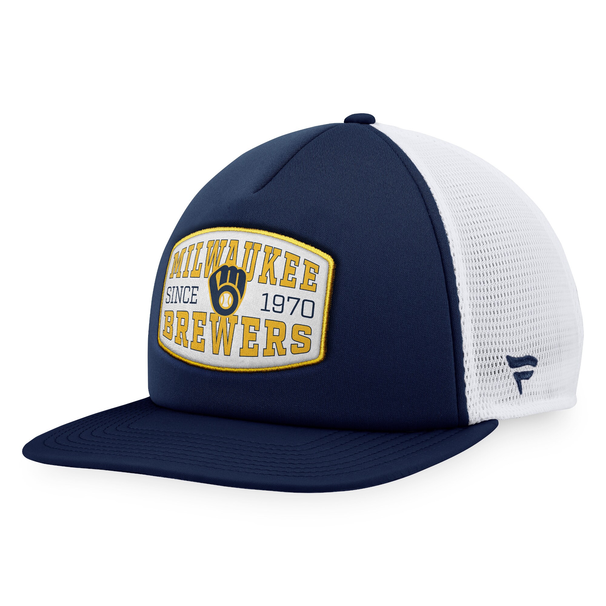 mens milwaukee brewers fanatics navy foam front patch trucker snapback hat | Milwaukee Brewers Hats MLB Hats & Jerseys Collection