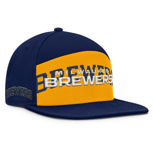 mens milwaukee brewers fanatics navygold clubhouse splitter snapback hat | Milwaukee Brewers Hats MLB Hats & Jerseys Collection