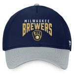 mens milwaukee brewers fanatics navygray stacked logo flex hat | Milwaukee Brewers Hats MLB Hats & Jerseys Collection