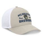 mens milwaukee brewers fanatics stone a-frame trucker adjustable hat | Milwaukee Brewers Hats MLB Hats & Jerseys Collection