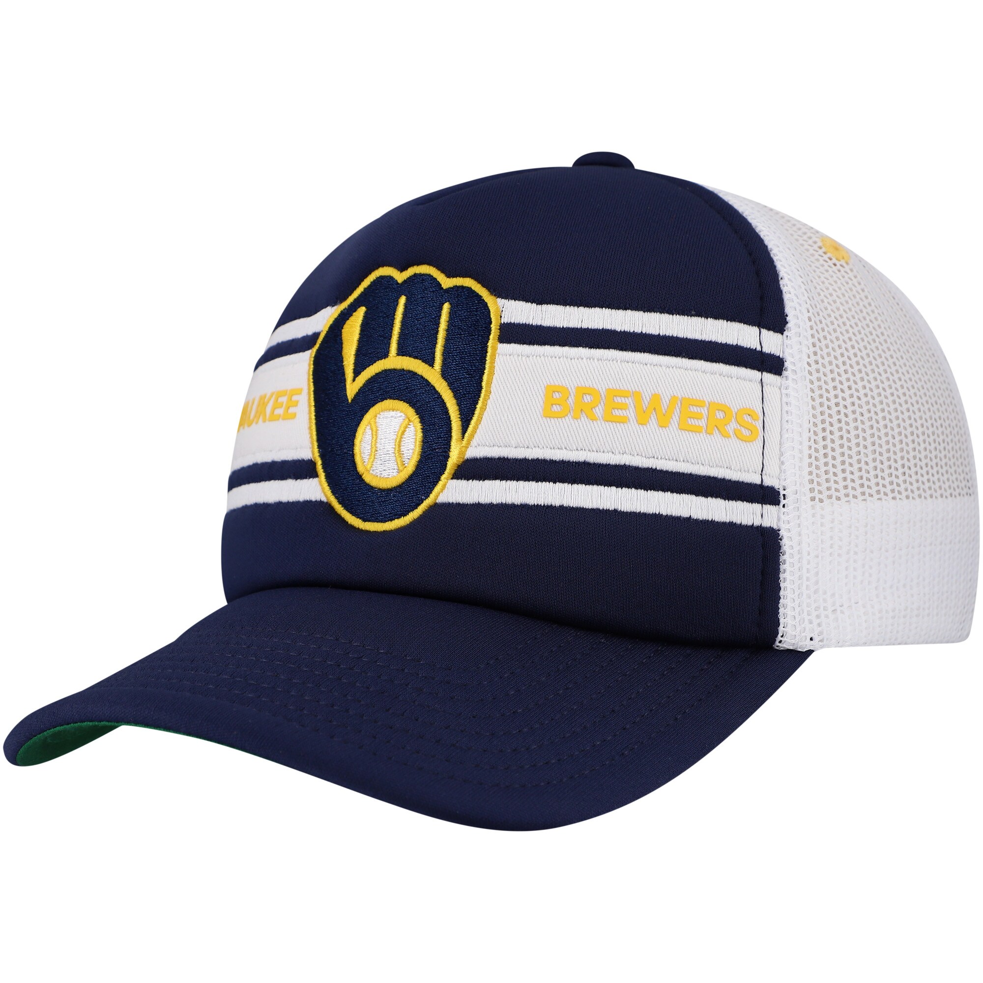 mens milwaukee brewers navy sideline trucker adjustable hat | Milwaukee Brewers Hats MLB Hats & Jerseys Collection