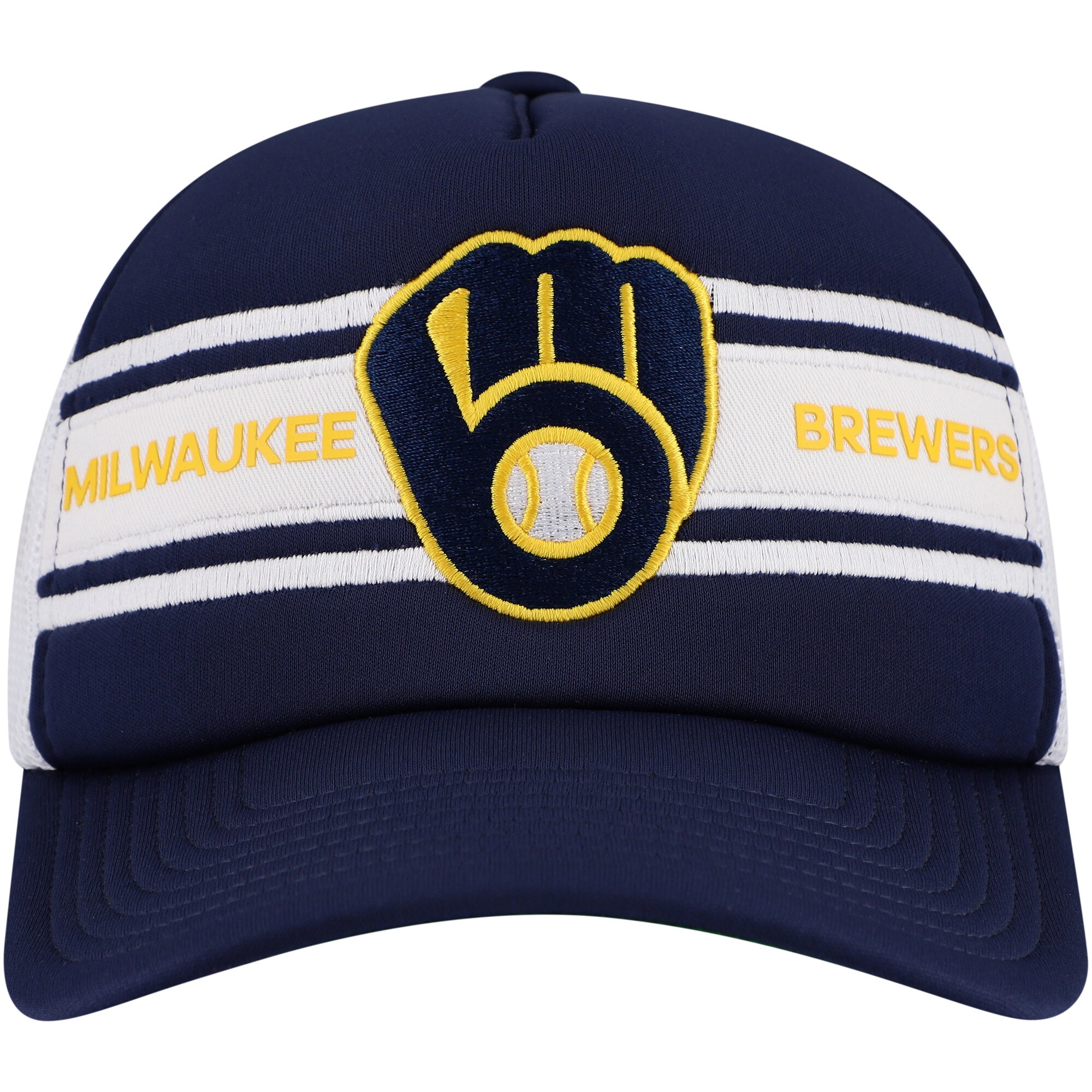 mens milwaukee brewers navy sideline trucker adjustable hat | Milwaukee Brewers Hats MLB Hats & Jerseys Collection