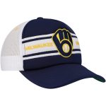 mens milwaukee brewers navy sideline trucker adjustable hat | Milwaukee Brewers Hats MLB Hats & Jerseys Collection
