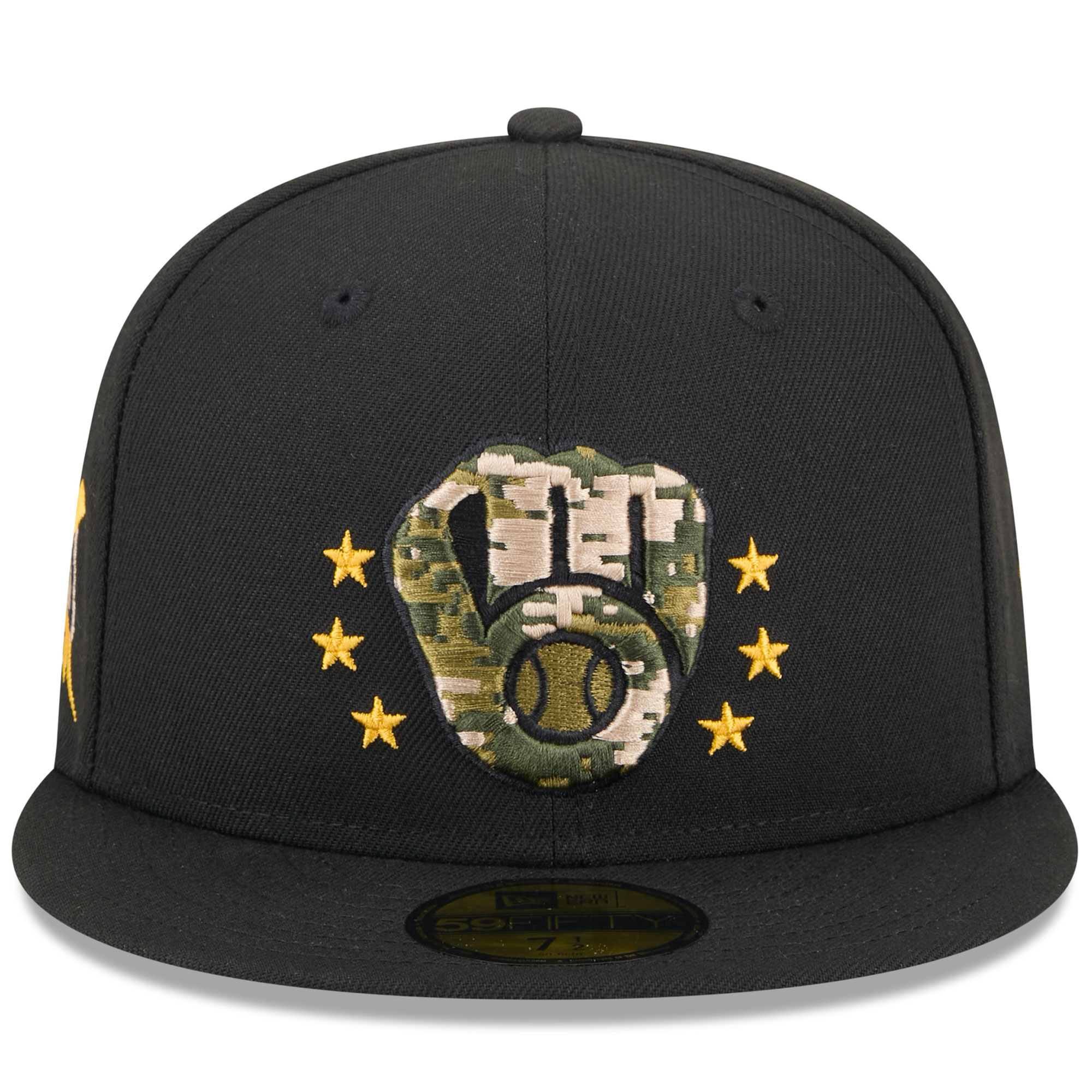 mens milwaukee brewers new era black 2024 armed forces day on-field 59fifty fitted hat | Milwaukee Brewers Hats MLB Hats & Jerseys Collection