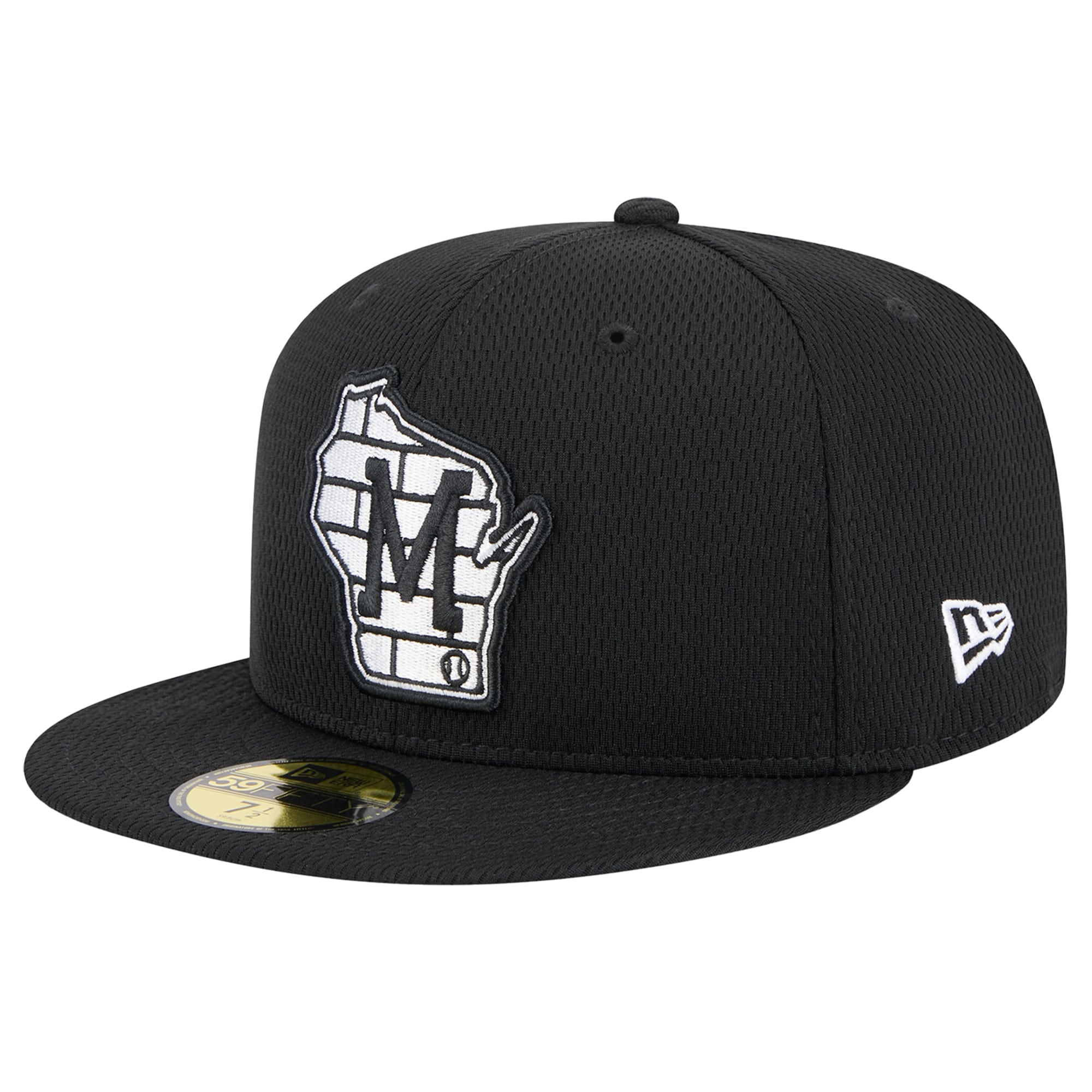 mens milwaukee brewers new era black 2025 clubhouse 59fifty fitted hat | Milwaukee Brewers Hats MLB Hats & Jerseys Collection