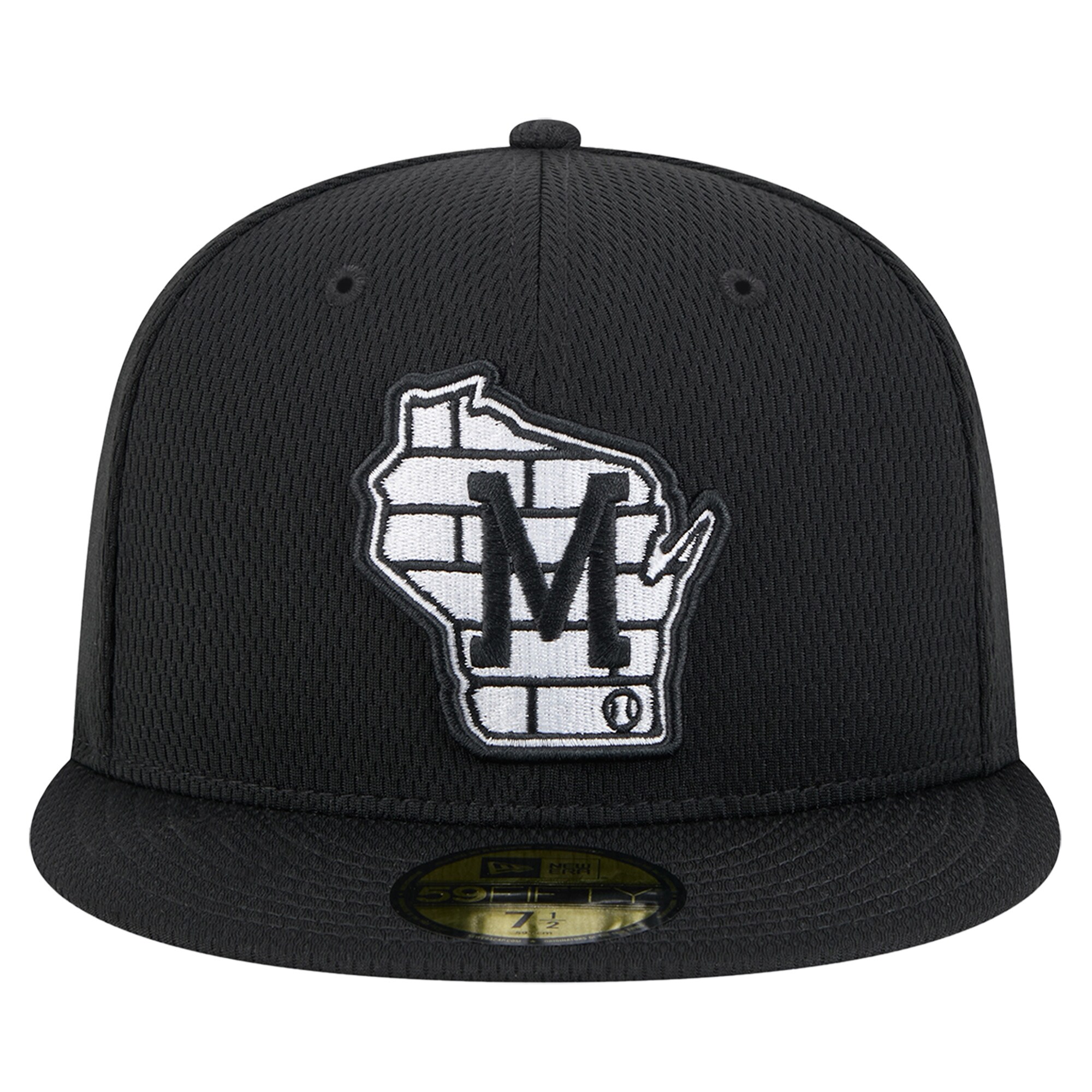mens milwaukee brewers new era black 2025 clubhouse 59fifty fitted hat | Milwaukee Brewers Hats MLB Hats & Jerseys Collection