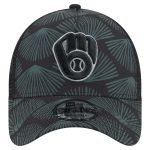 mens milwaukee brewers new era black 9forty a-frame trucker adjustable hat | Milwaukee Brewers Hats MLB Hats & Jerseys Collection