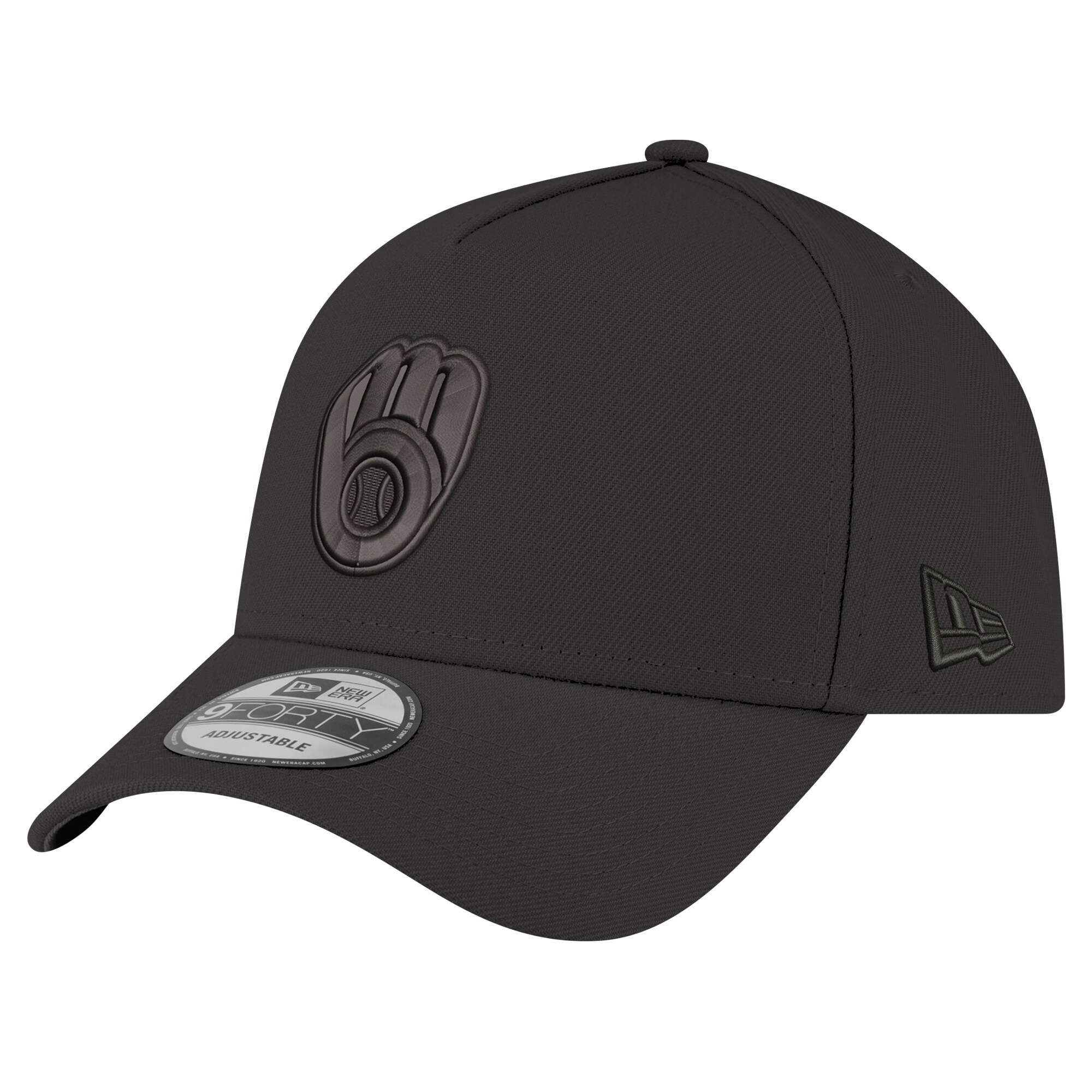 mens milwaukee brewers new era black a-frame 9forty adjustable hat | Milwaukee Brewers Hats MLB Hats & Jerseys Collection