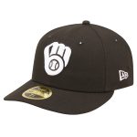 mens milwaukee brewers new era black low profile 59fifty fitted hat | Milwaukee Brewers Hats MLB Hats & Jerseys Collection