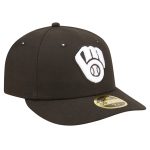 mens milwaukee brewers new era black low profile 59fifty fitted hat | Milwaukee Brewers Hats MLB Hats & Jerseys Collection