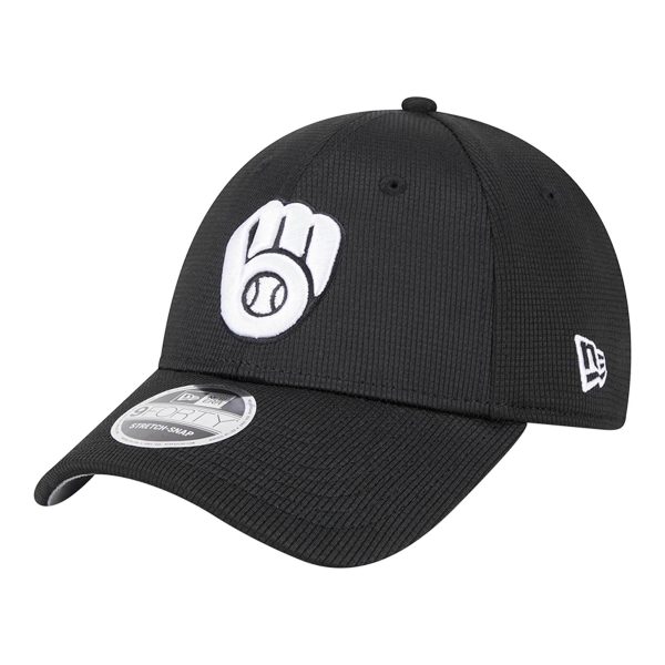 mens milwaukee brewers new era black pivot 9forty adjustable hat | Milwaukee Brewers Hats MLB Hats & Jerseys Collection