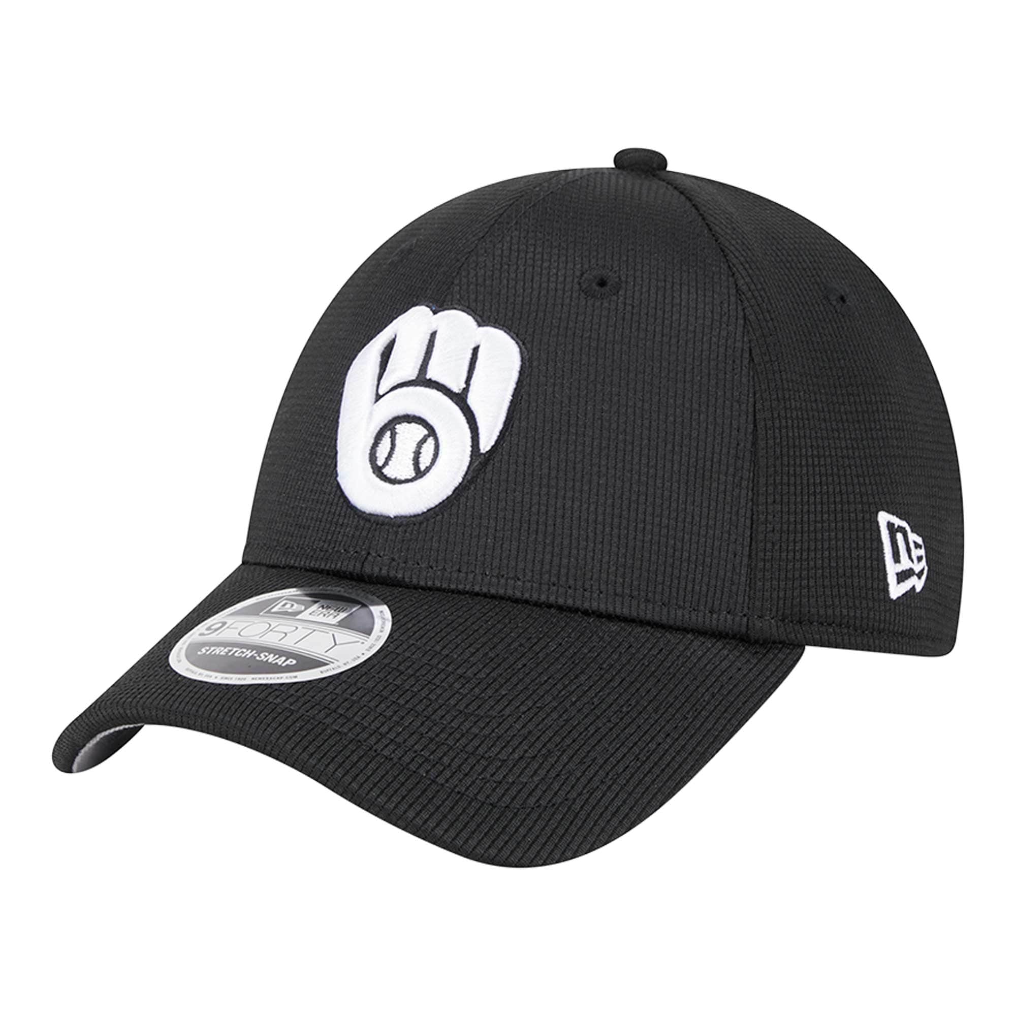 mens milwaukee brewers new era black pivot 9forty adjustable hat | Milwaukee Brewers Hats MLB Hats & Jerseys Collection