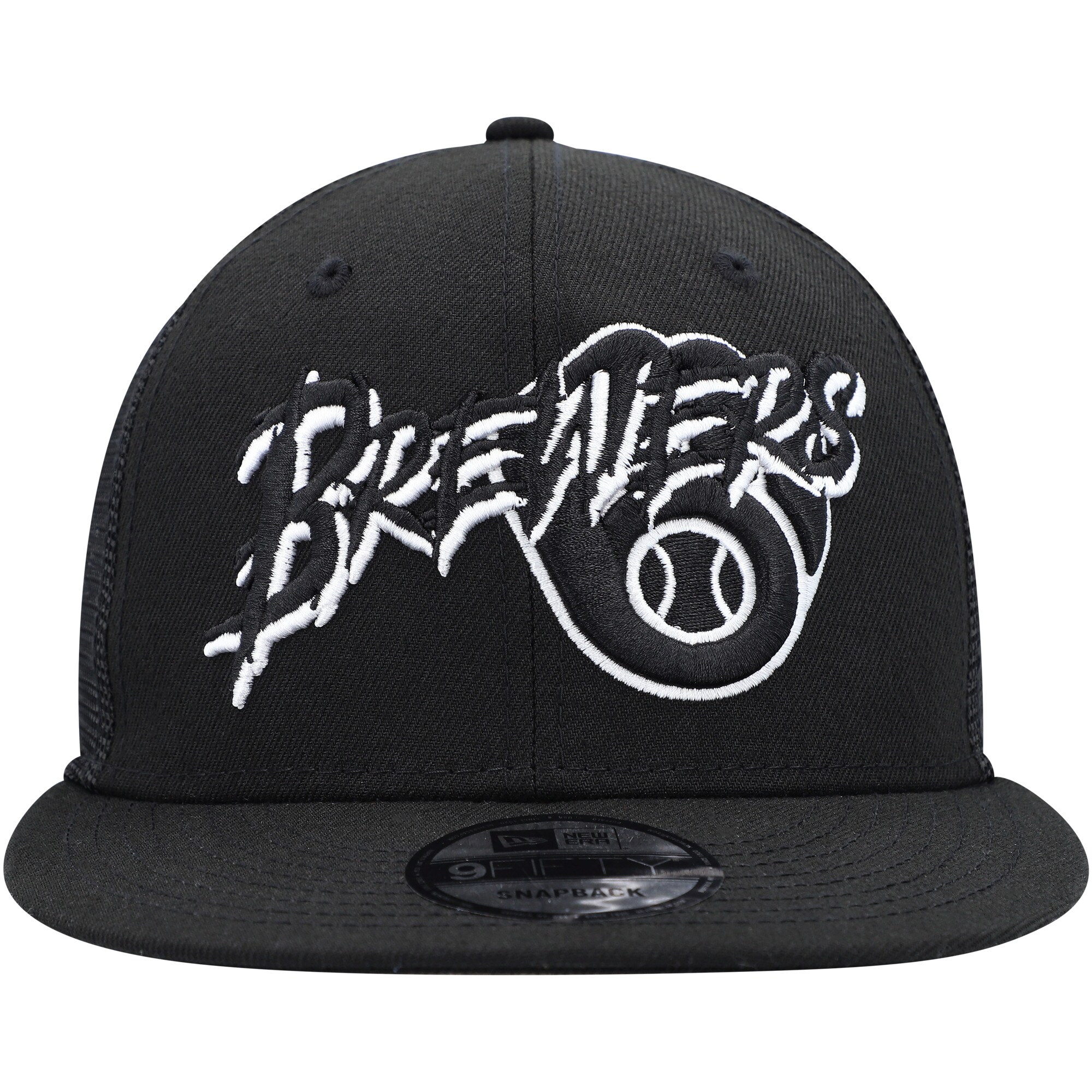 mens milwaukee brewers new era black street trucker 9fifty snapback hat | Milwaukee Brewers Hats MLB Hats & Jerseys Collection