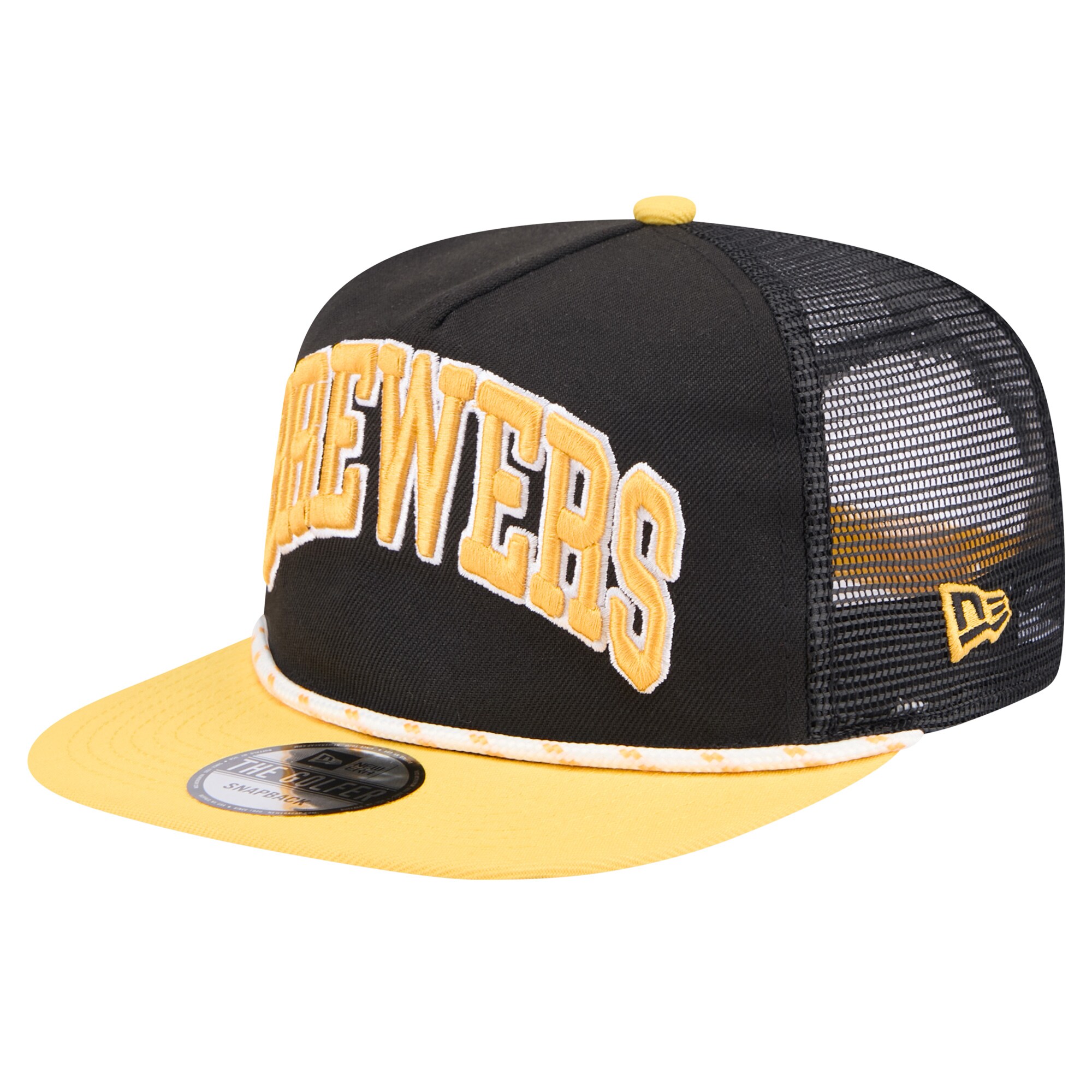 mens milwaukee brewers new era black throwback meshback golfer hat | Milwaukee Brewers Hats MLB Hats & Jerseys Collection