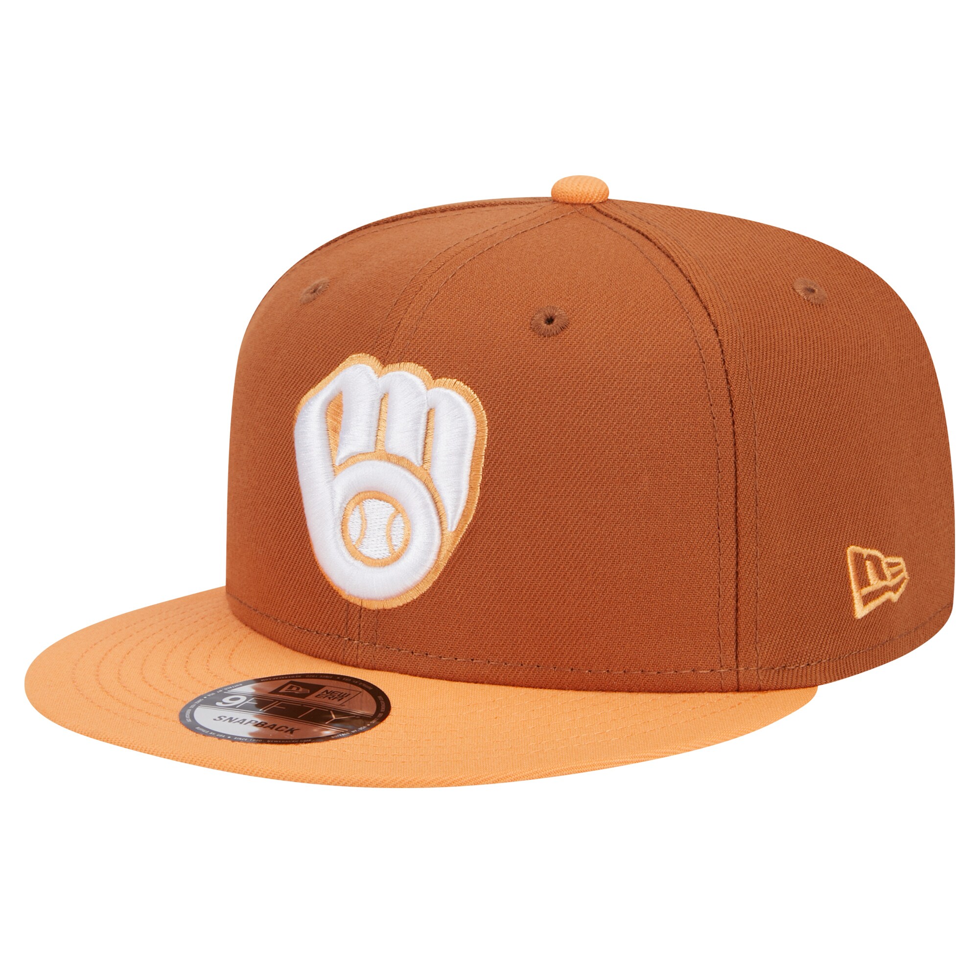 mens milwaukee brewers new era brown spring color two-tone 9fifty snapback hat | Milwaukee Brewers Hats MLB Hats & Jerseys Collection