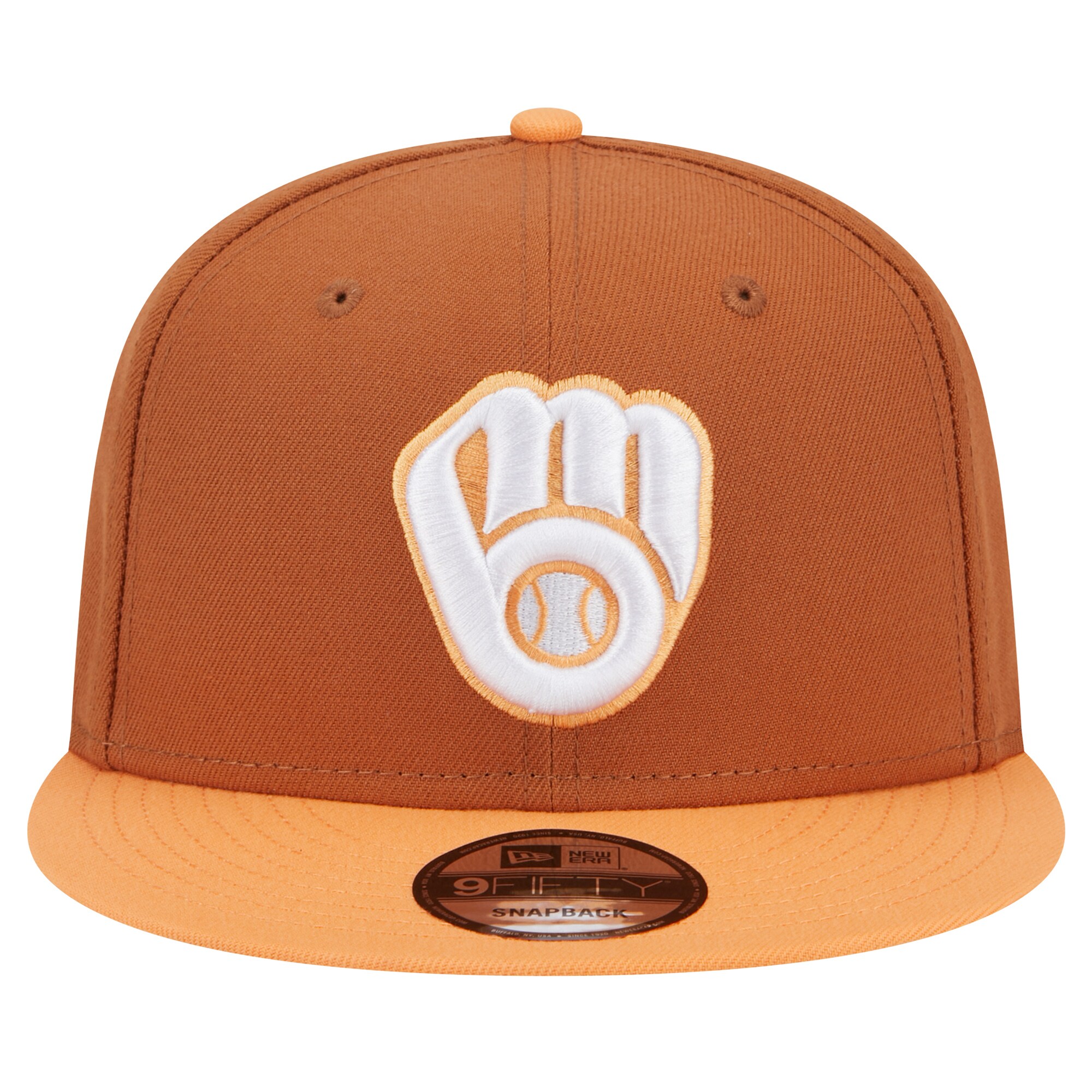 mens milwaukee brewers new era brown spring color two-tone 9fifty snapback hat | Milwaukee Brewers Hats MLB Hats & Jerseys Collection