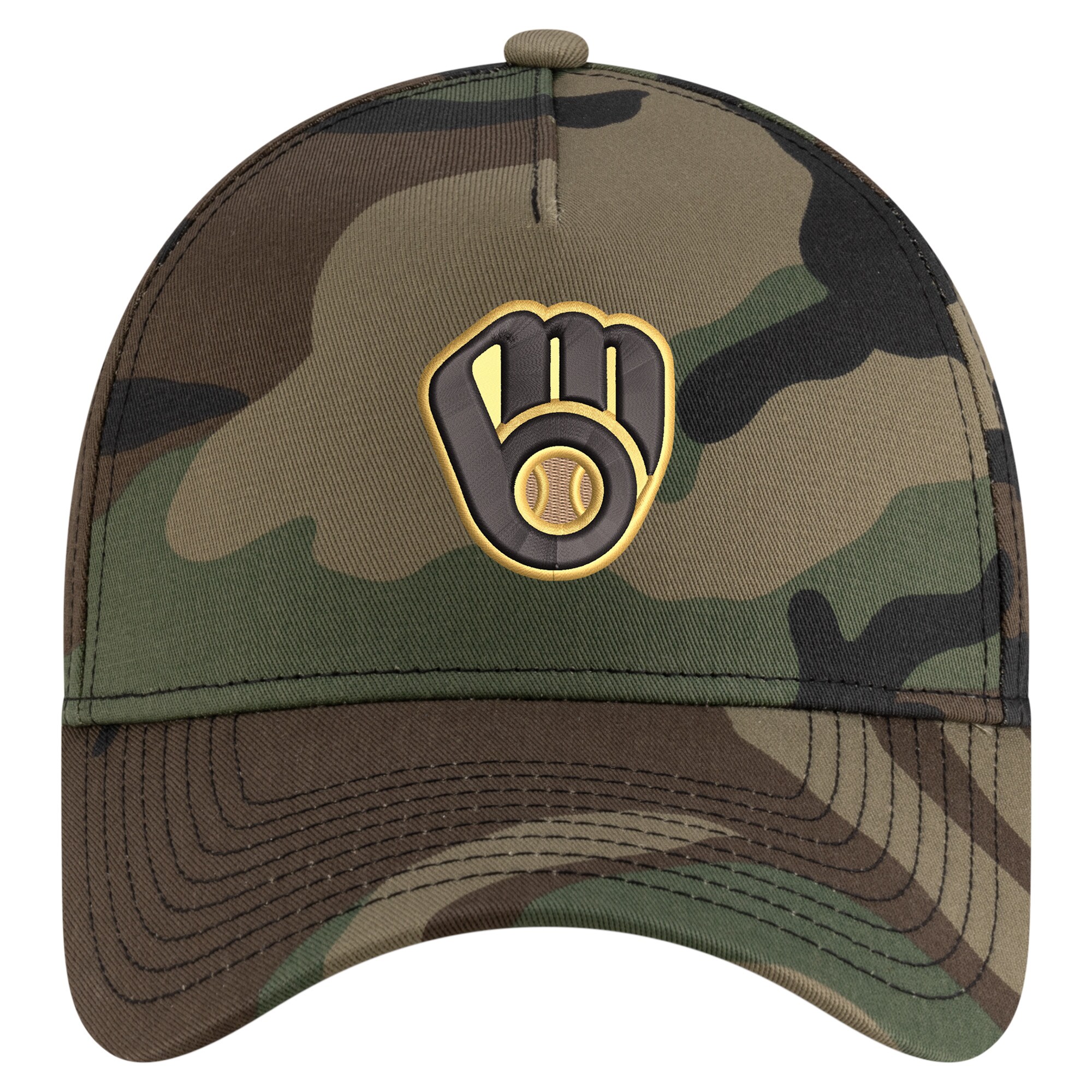 mens milwaukee brewers new era camo woodland team pop 9forty a-frame adjustable hat | Milwaukee Brewers Hats MLB Hats & Jerseys Collection