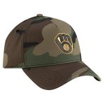 mens milwaukee brewers new era camo woodland team pop 9forty a-frame adjustable hat | Milwaukee Brewers Hats MLB Hats & Jerseys Collection