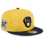 mens milwaukee brewers new era goldnavy 2025 spring training 59fifty fitted hat | Milwaukee Brewers Hats MLB Hats & Jerseys Collection