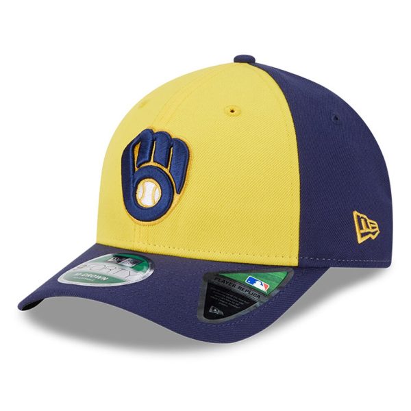 mens milwaukee brewers new era goldnavy player replica 9forty adjustable hat | Milwaukee Brewers Hats MLB Hats & Jerseys Collection