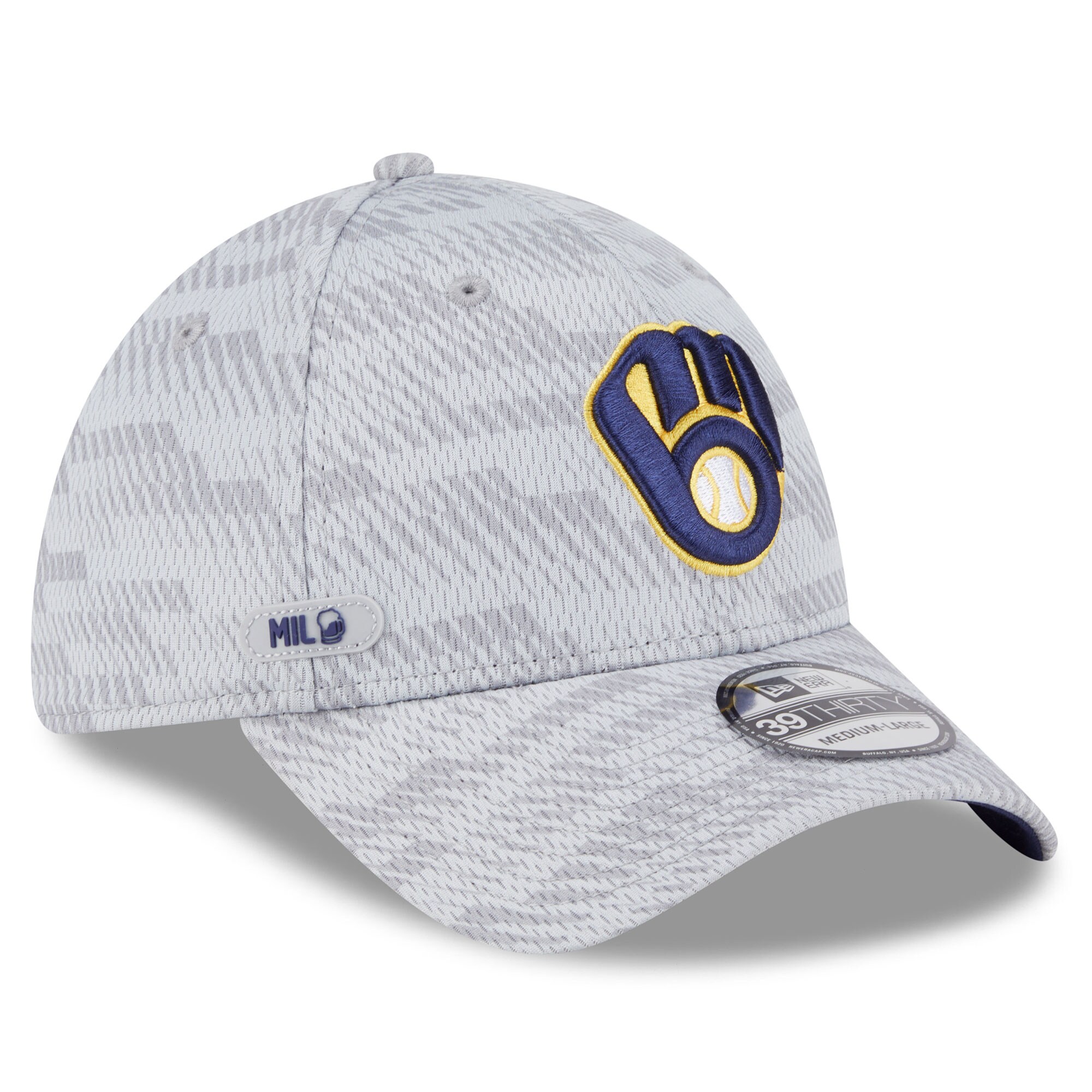mens milwaukee brewers new era gray 2025 mlb clubhouse 39thirty flex hat | Milwaukee Brewers Hats MLB Hats & Jerseys Collection