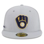 mens milwaukee brewers new era gray 2025 mlb clubhouse 59fifty fitted hat | Milwaukee Brewers Hats MLB Hats & Jerseys Collection