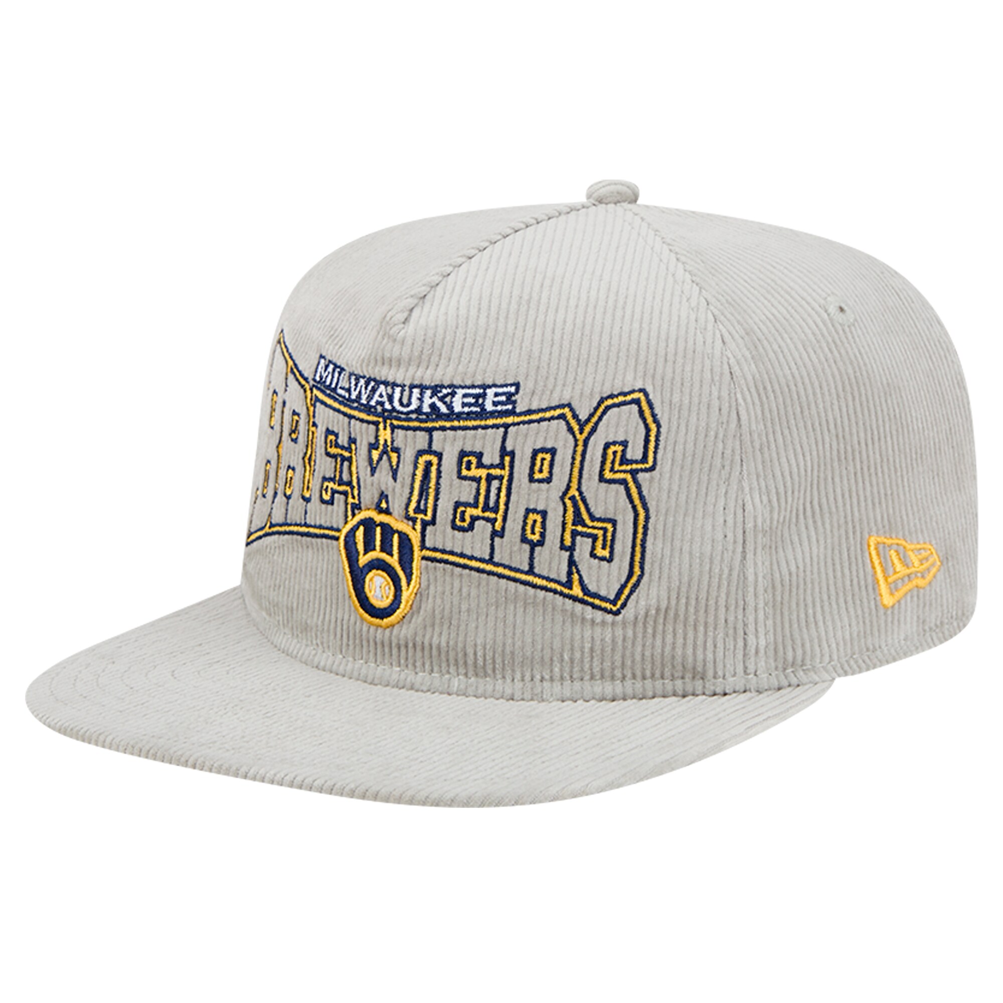 mens milwaukee brewers new era gray corduroy golfer snapback hat | Milwaukee Brewers Hats MLB Hats & Jerseys Collection