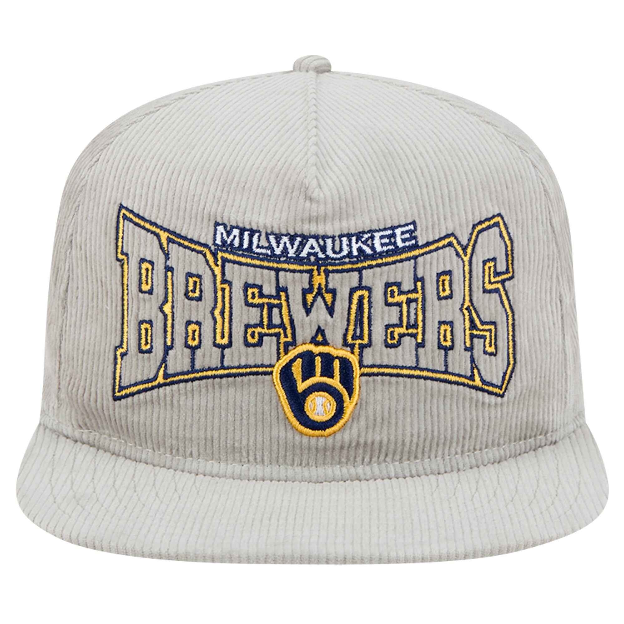 mens milwaukee brewers new era gray corduroy golfer snapback hat | Milwaukee Brewers Hats MLB Hats & Jerseys Collection