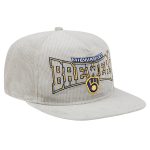 mens milwaukee brewers new era gray corduroy golfer snapback hat | Milwaukee Brewers Hats MLB Hats & Jerseys Collection